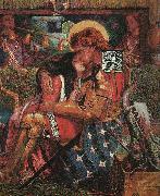 Dante Gabriel Rossetti The Wedding of Saint George and Princess Sabra oil on canvas